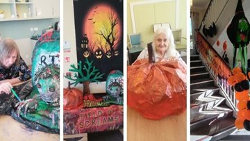 Project pumpkin scare fest at Manchester care home
